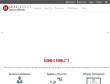 Tablet Screenshot of modeliosoft.com